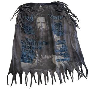 Rolling Stone Magazine Rob Zombie Graphic Tie Dye Custom Tee Size XL